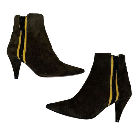 VERONICA BEARD Military Roxie Suede Boot in Brown - Picture 2 of 11